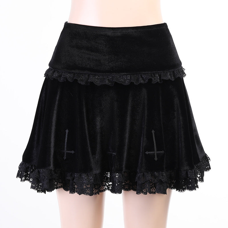 Reverse Cross Mini Skirt