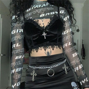 Witch Alice Lace Crop