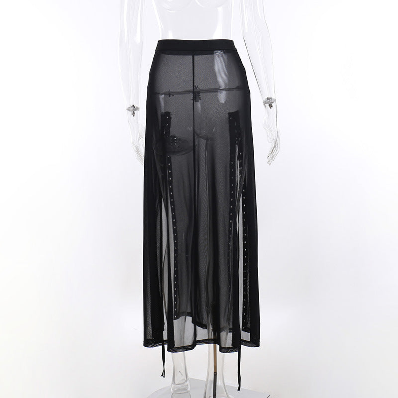 Two Sided Split Maxi Skirt