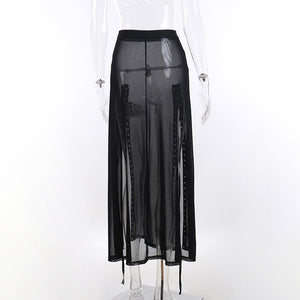 Two Sided Split Maxi Skirt