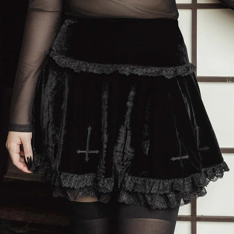 Reverse Cross Mini Skirt