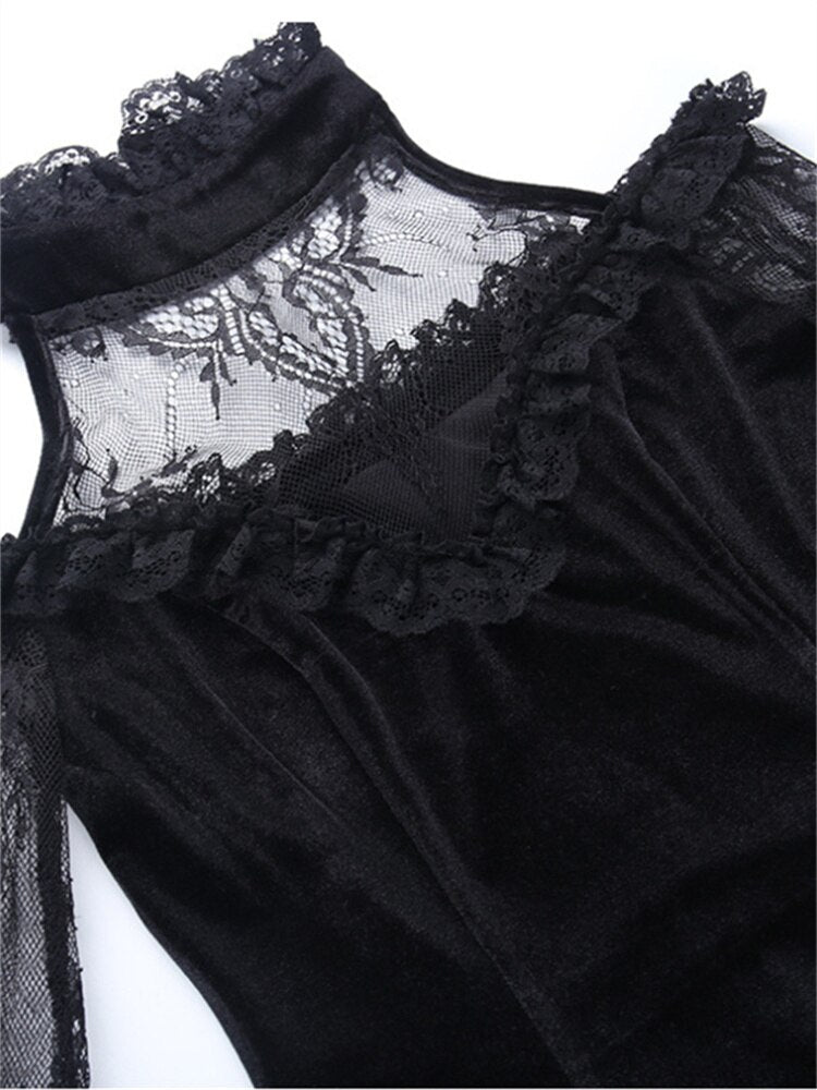 Witch Lemire Lace Mini Dress