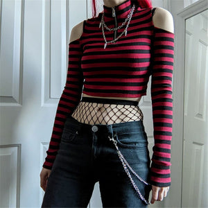 Striped Crop Top