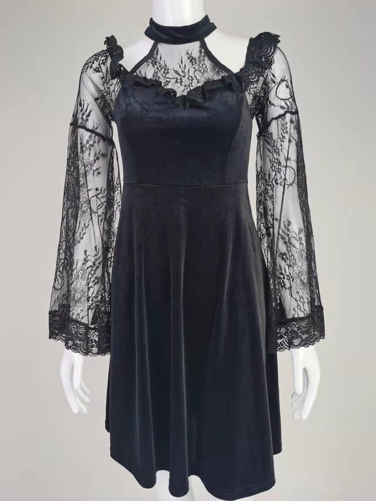 Witch Lemire Lace Mini Dress