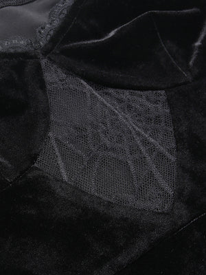 Spider Net Decorated Mini Dress