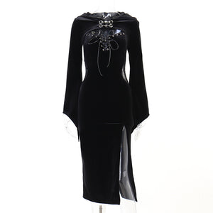 Witch Diony High Slit Dress