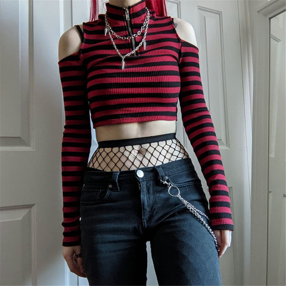 Striped Crop Top