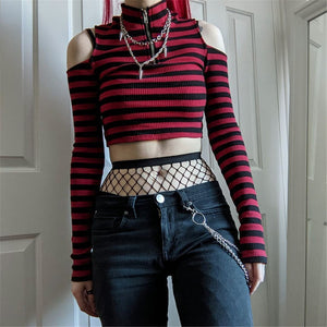 Striped Crop Top