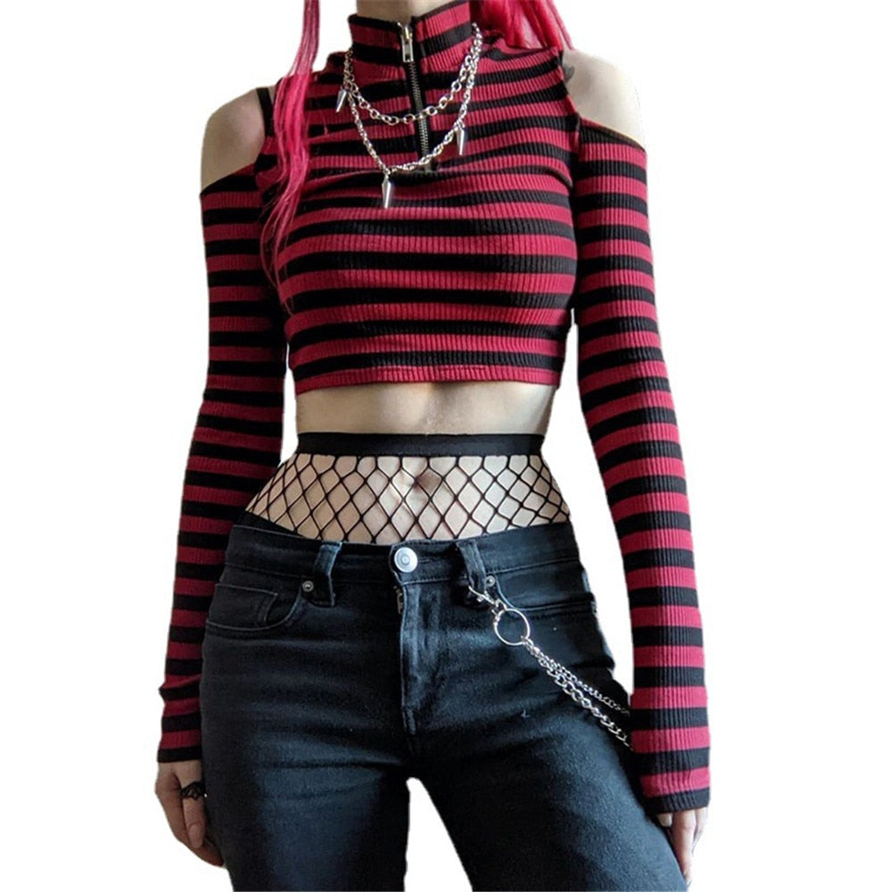 Striped Crop Top