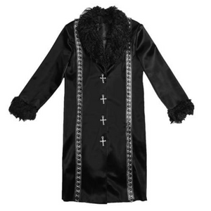 Cross Button Up Coat