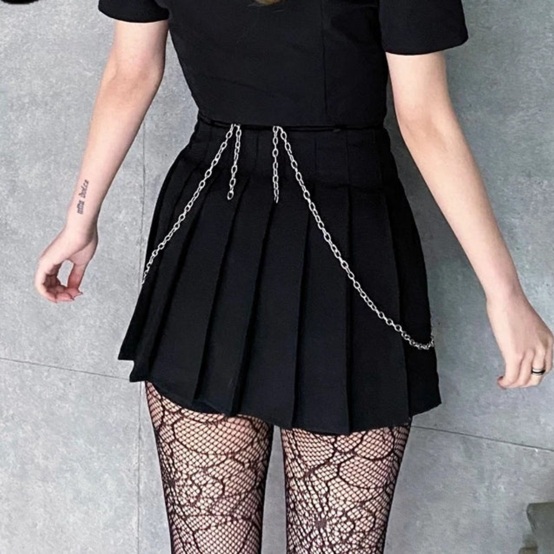 Chain Design Mini Skirt