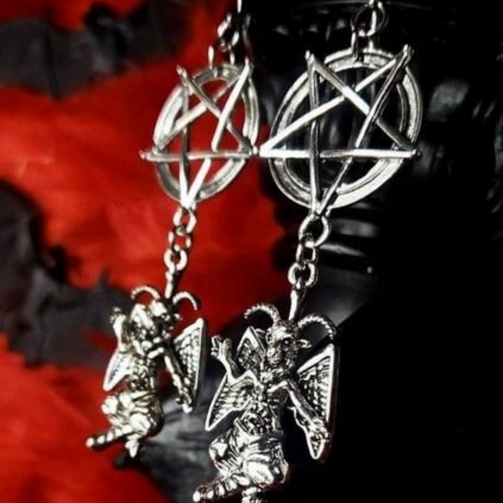 Pentagram and Baphomet Earrings