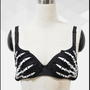 Skeleton Hands Bra