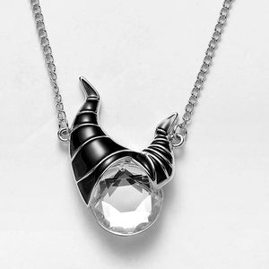 Witch Maleficent Crystal Necklace