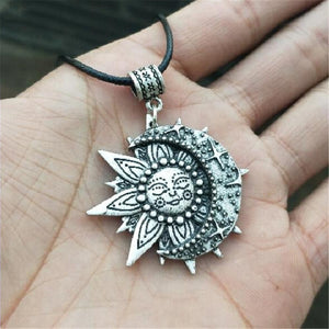 Wiccan Sun and Moon Necklace