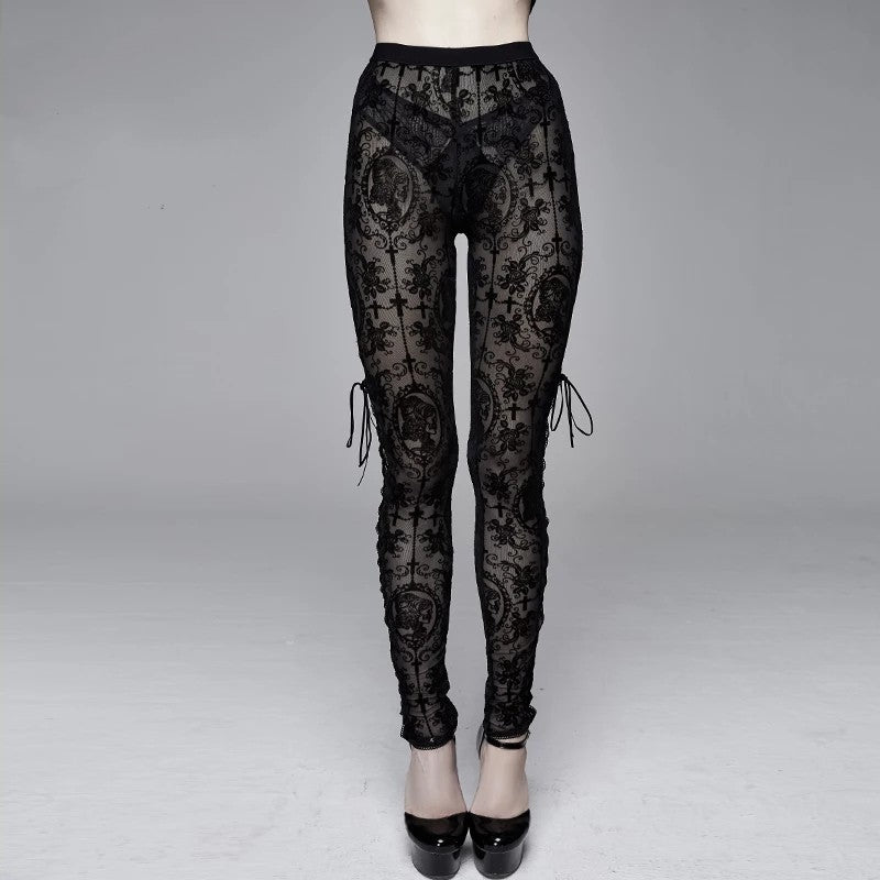 All Over Lace Design Leggings