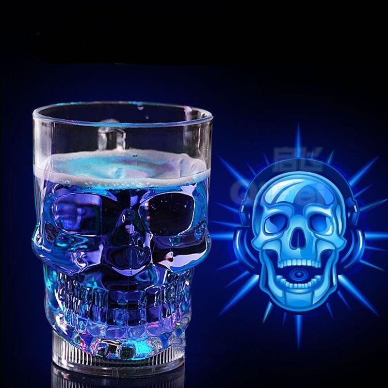 LED Skull Glass