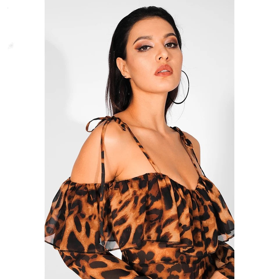 Leopard Playsuit