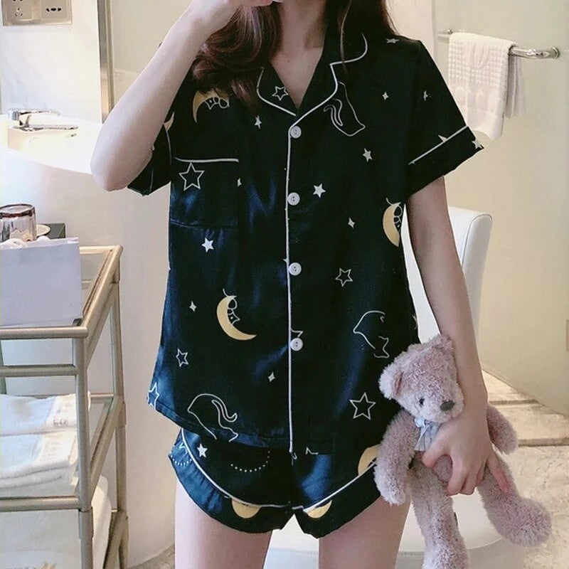 Satin Night Sky Pyjamas