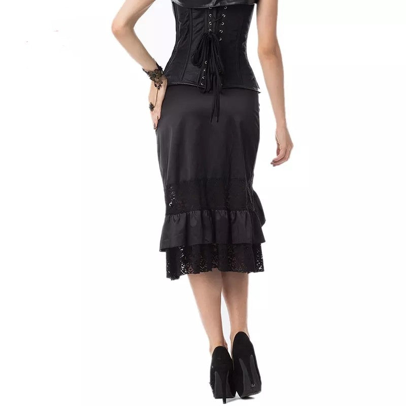 Asymmetric Victorian Style Skirt