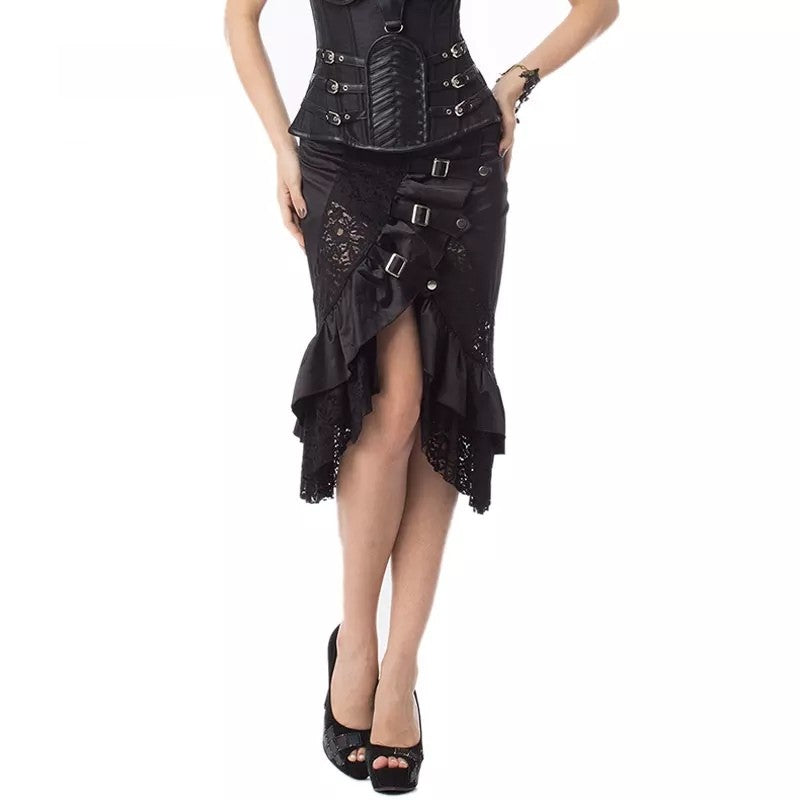 Asymmetric Victorian Style Skirt