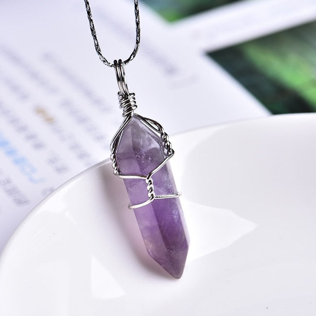 Amethyst Crystal Necklace