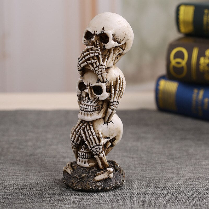 Three Skulls Sculpture