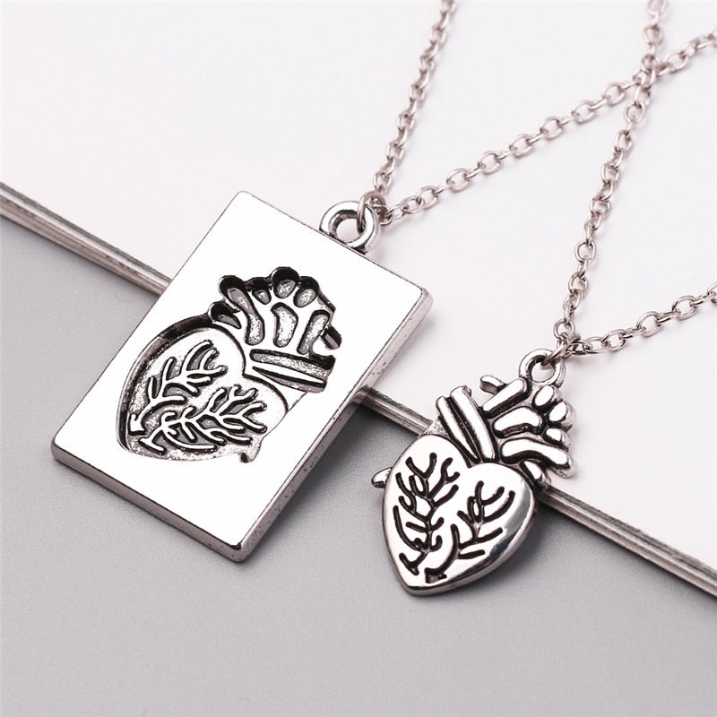 Anatomical Heart Matching Necklace