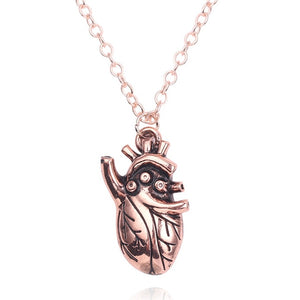 Anatomical Heart Matching Necklace