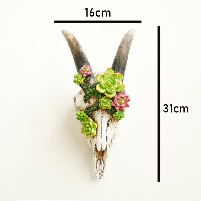 Animal Skull Head Wall Decor