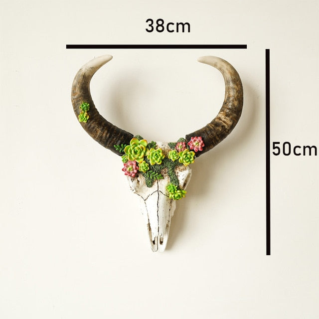 Animal Skull Head Wall Decor