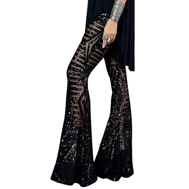 Glitter Flare Pants