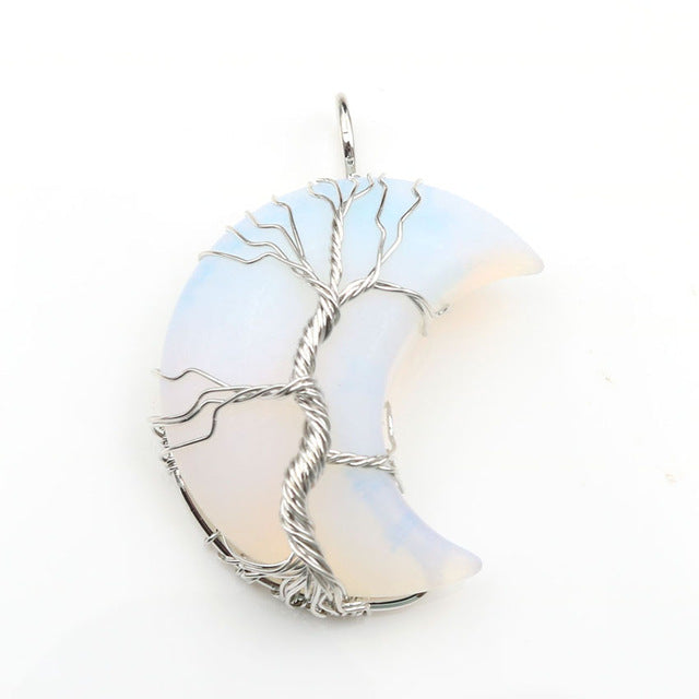 Crescent Moon (Tree of Life) Lucky Charm