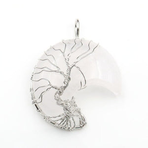 Crescent Moon (Tree of Life) Lucky Charm