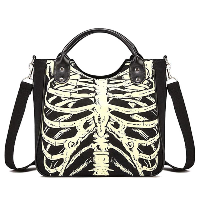 Skeleton Print Handbag