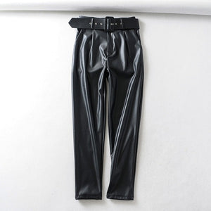 Faux Leather Pants