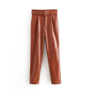 Faux Leather Pants