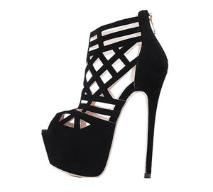 Stilleto Sandals In Black