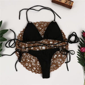 Tie Waist Bikini Set