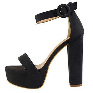 Buckle High Heeled Sandals