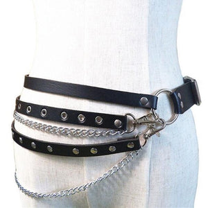 Leather Chain Belt