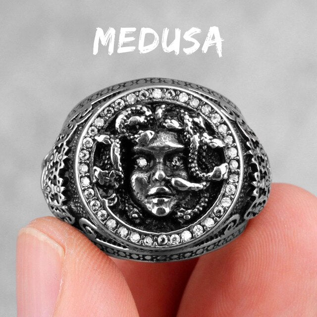 Snake Hair Medusa Ring