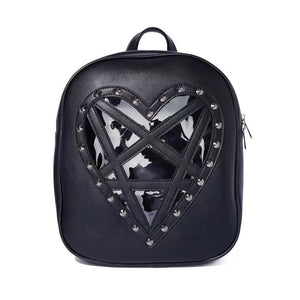 Black Heart Shaped Bag