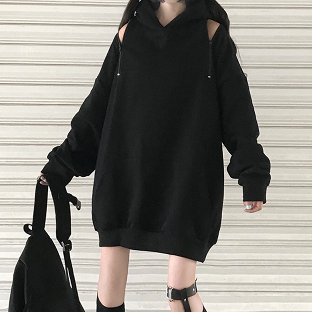 Oversized Black Hoodie