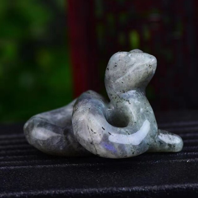 Natural Crystal Snake Figurine