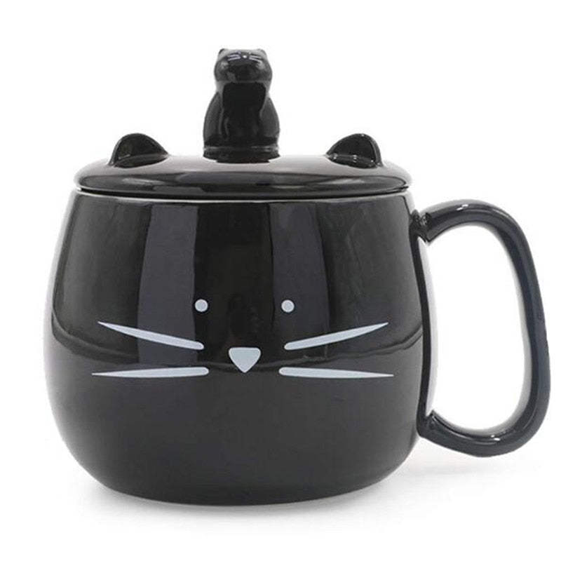 Cat Mug With Lid