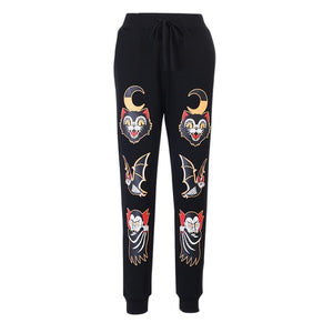 Dracula Print Harem Pants