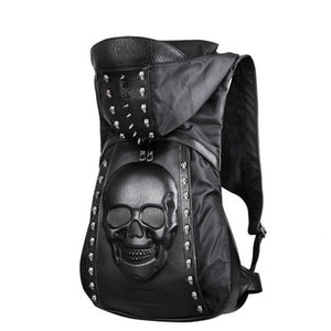 Skull Head Hooded Backpack