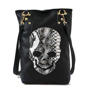 Skull Head Print Handbag