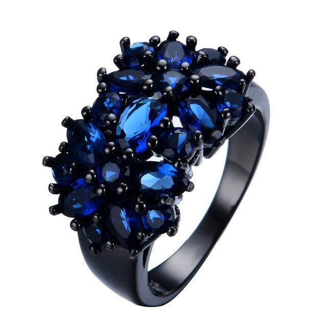 Zircon Flower Shaped Ring